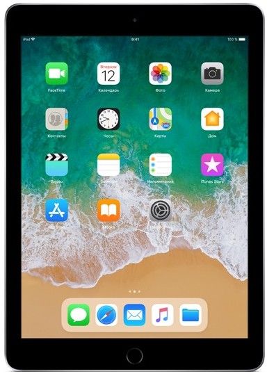 2018 Apple iPad 9,7″ (32Gb, Wi-Fi + сотовая связь, серый космос)— фото №0