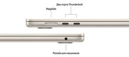 2024 Apple MacBook Air 15.3″ сияющая звезда (Apple M3, 16Gb, SSD 512Gb, M3 (10 GPU))— фото №5