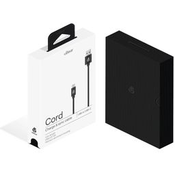 Кабель uBear Cord USB-C / USB-A, 2A, Вт  1,2м, черный— фото №1