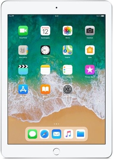 2018 Apple iPad 9,7″ (128Gb, Wi-Fi, серебристый)— фото №0