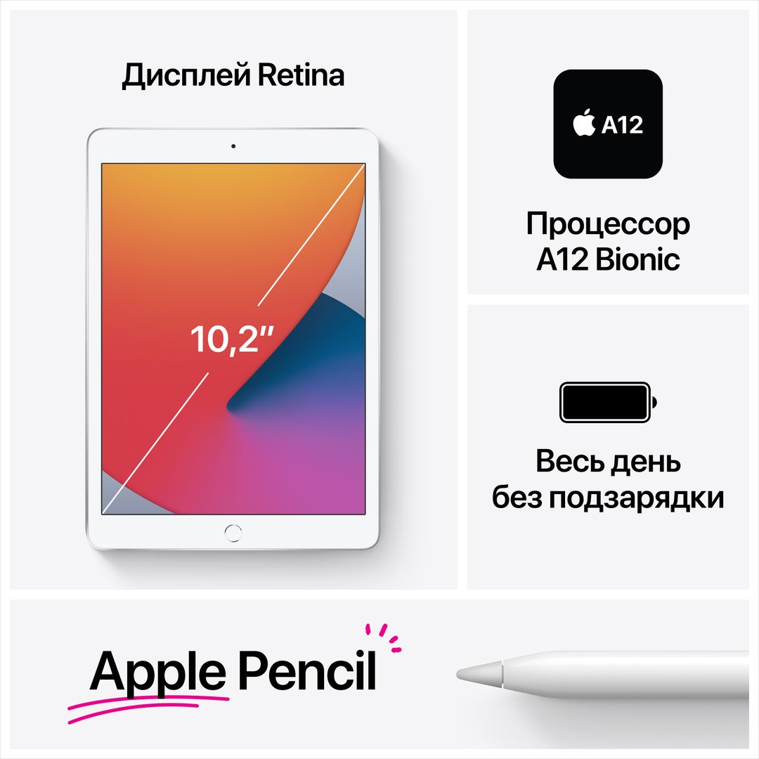 2020 Apple iPad 10,2″ (32Gb, Wi-Fi, серый космос)— фото №6