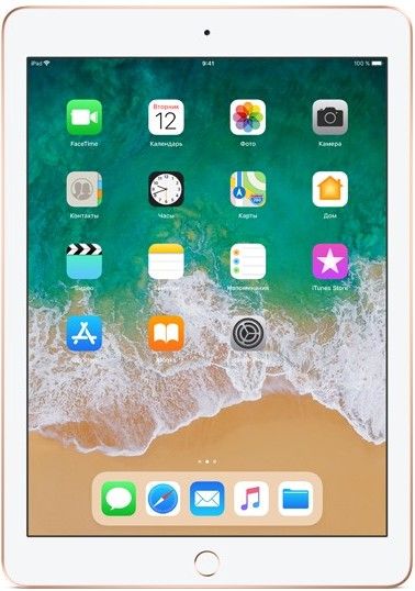 2018 Apple iPad 9,7″ (32Gb, Wi-Fi + сотовая связь, золотой)— фото №0