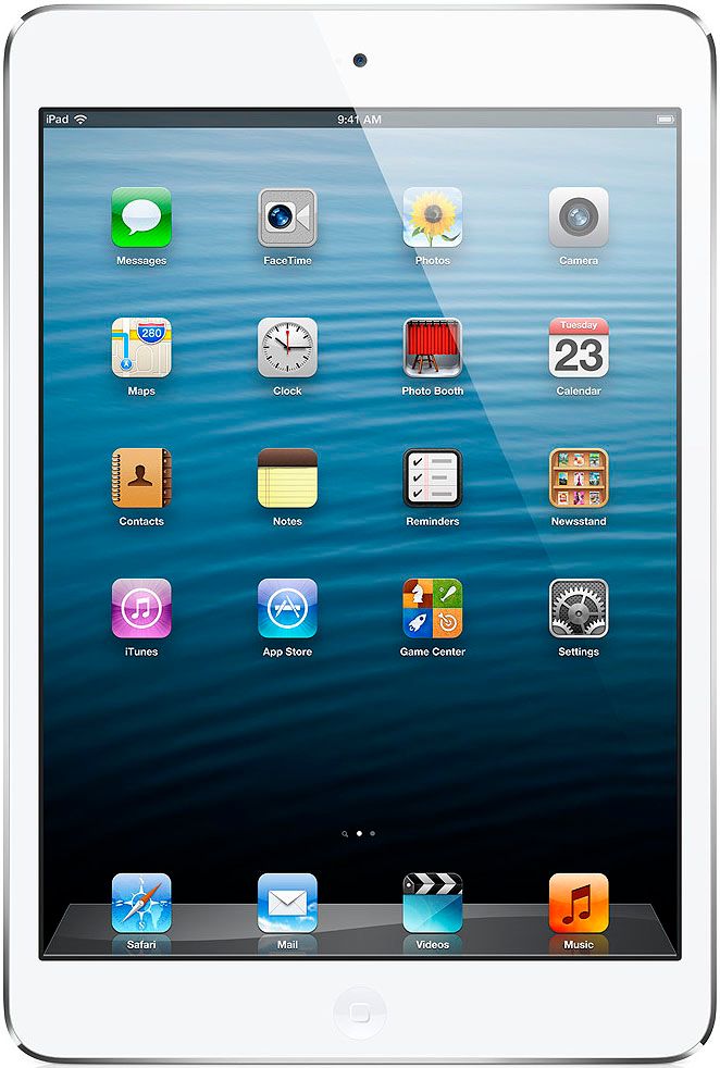 2012 Apple iPad mini 7,9″ (64Gb, Wi-Fi + сотовая связь, белый с серебристым)— фото №0