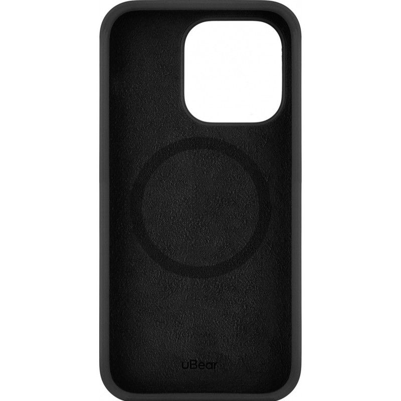 Чехол-накладка uBear Touch Mag Case для iPhone 14 Pro, силикон, черный— фото №2