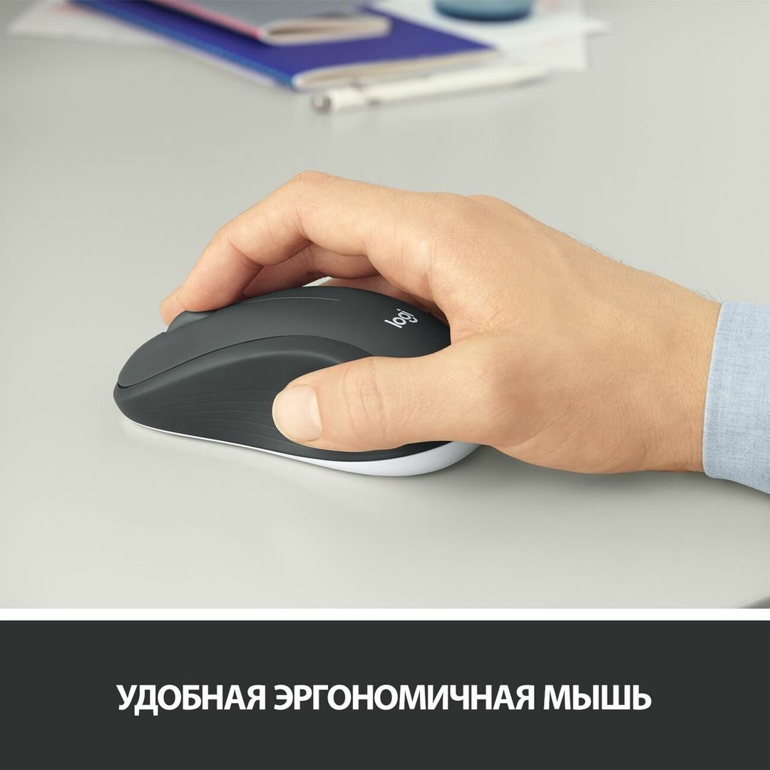 Клавиатура и мышь беспроводная Logitech MK540, черный— фото №5